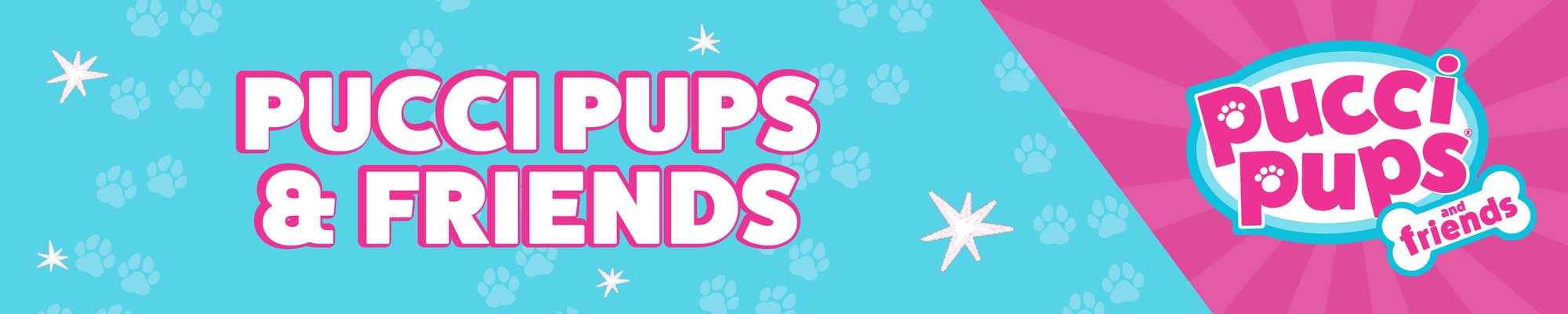 Pals Beyond the Pups — Pucci Pups shelf banner