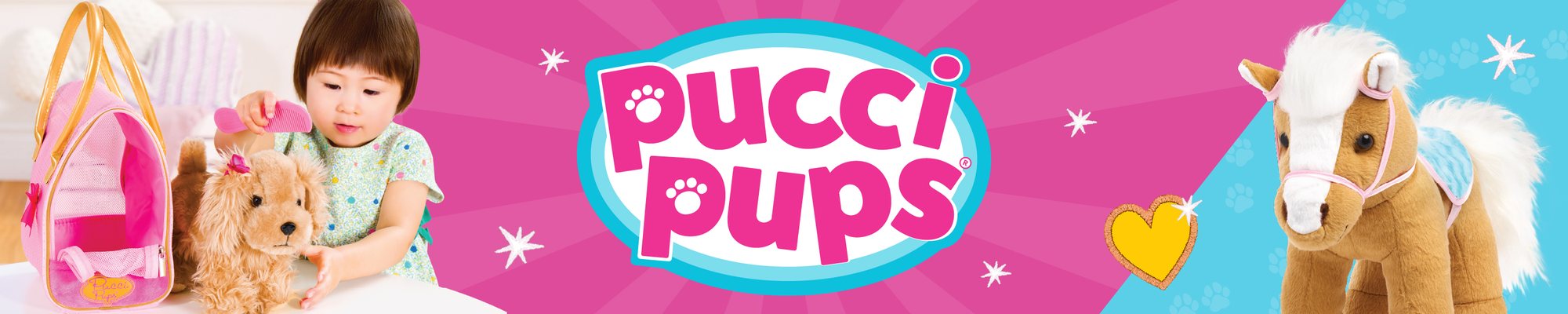 Pucci Pups cuddle time banner