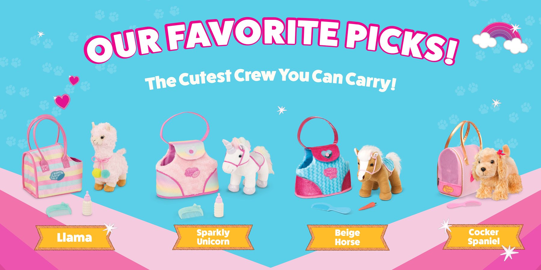 Pucci Pups favourite picks — plush pups and their bags
